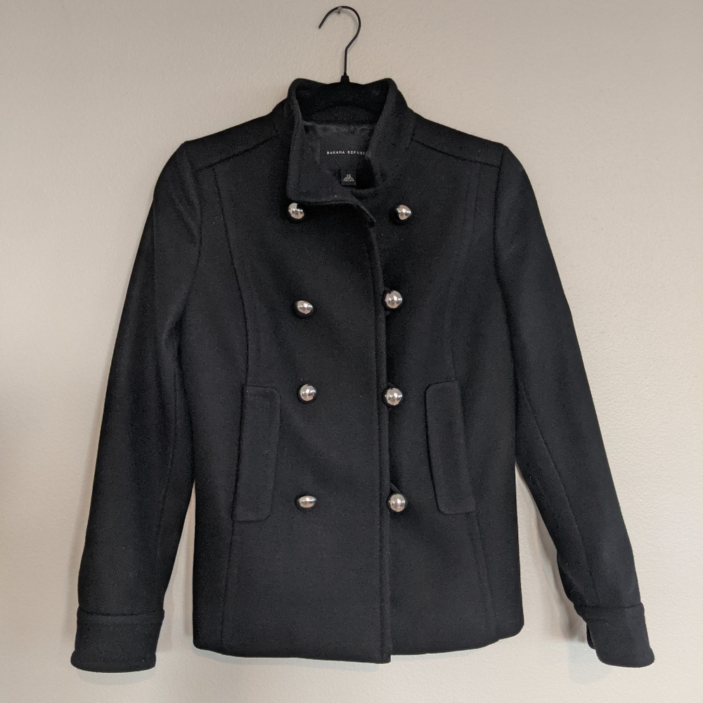 Ladies Banana Republic Pea Coat sz XS